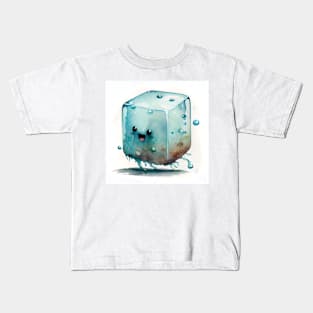 Cute Watercolor Gelatinous Cube Kids T-Shirt